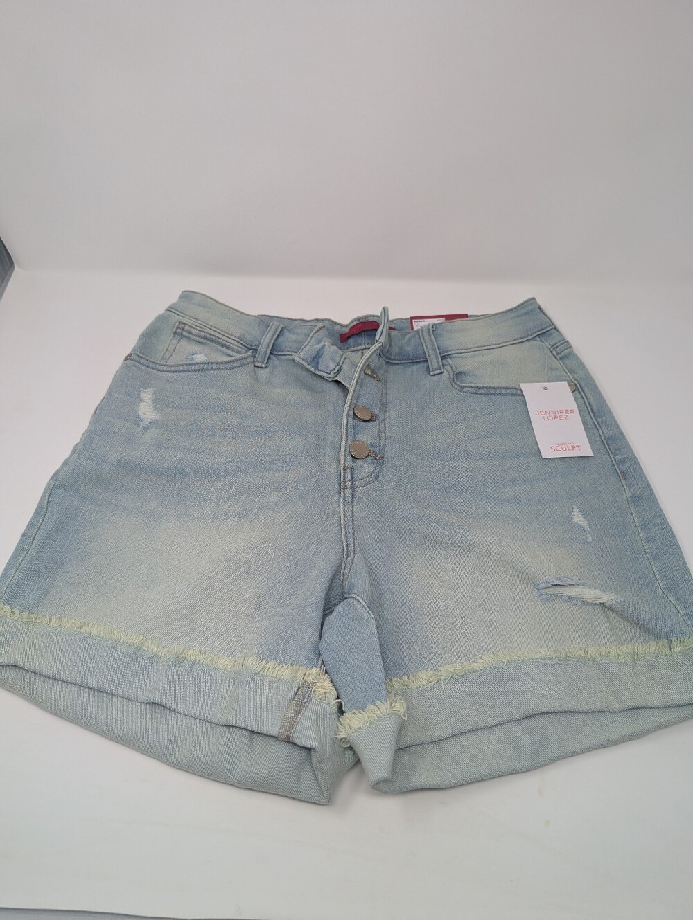NWT Jennifer Lopez Curvy High Rise Shorts Size 8